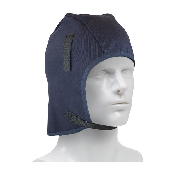 Winter Liner, 2-Layer, Universal, Navy Blue, Cotton Twill FR Main Fabric/Polyester Fleece Lining, Covers: Head/Ears