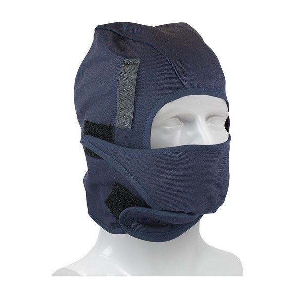 Winter Liner, 2-Layer, Universal, Navy Blue, Cotton Twill FR Main Fabric/Polyester Fleece Lining, Covers: Head/Ears/Neck/Mouth