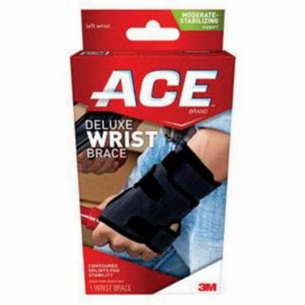 Wrist Brace, Deluxe Odor Resistant, S to M, Fits Wrist Size: 5-1/2 to 7-1/2 in, Right Hand, Neoprene, Gray