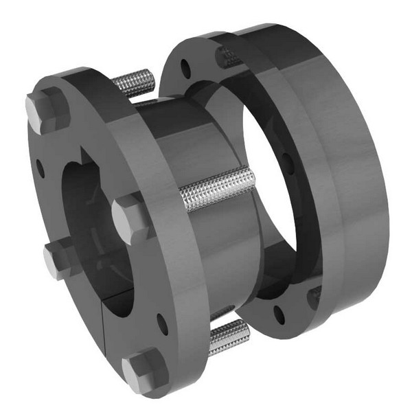 XT Bushing, MXT-STL30, Series: MXT®, 2-15/16 in Bore Dia, 4-9/16 in Bolt Circle Dia, 5-5/16 in Outside Dia, 11/16 in Flange Thickness, 4 Bolt Holes, 7/16 x 1-1/2 in Screw, 2-1/16 in Overall Length, 3/4 x 3/16 in Keyway, Steel