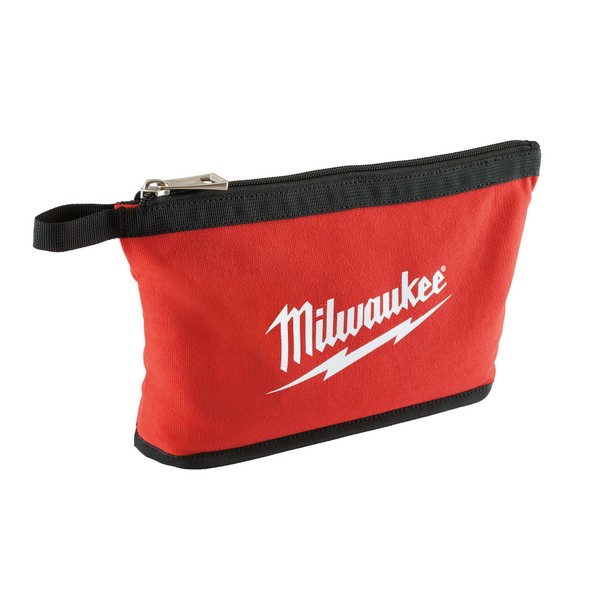 Zipper Pouch, Heavy Duty, #10 Canvas, Red