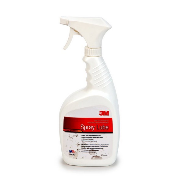 Wire Pulling Lubricant Spray, Series: WLS, Bottle Container, 1 qt Container, Composition: Potassium Vegetable Oil Soap, Polyethylene Glycol, Paraffin Wax, Polydimethylsiloxane, Water, Gel/Liquid Form, White, Odorless Odor/Scent, 20 to 120 °F, 1.01 Specific Gravity, 6.5 to 8.5 pH, 110000 to 115000 cPs Viscosity