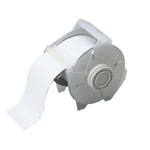 Cartridge Tape, Magnetic Non-Adhesive, 25 ft Length, 2-1/2 in Width, White Legend/Background, B-509 Polyester, For Use With: Industrial Label Maker