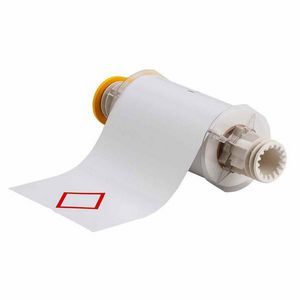 Chemical Label, Rectangular, Series: BBP®85, 6.1 in Length, 8.3 in Width, Red on White Legend/Background, B-7569 Vinyl, For Use With: Industrial Sign and Label Printer