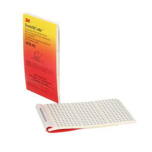 Wire Marker Book, Blank Pre-Printed, Series: SPB, 1.37 in Length, 0.22 in Width, Legend: Load Center Legend Assortment, Black/White Legend/Background, Vinyl Impregnated Cloth