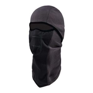 Balaclava Face Mask, Hinged Windproof Long Length, Series: 6823, Universal, Gray, Polyester Fleece