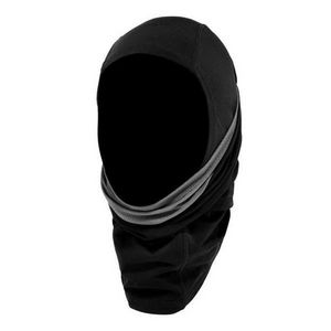 Balaclava Face Mask, Dual Layer, Series: 6844, Universal Size, Black, Nylon/Spandex