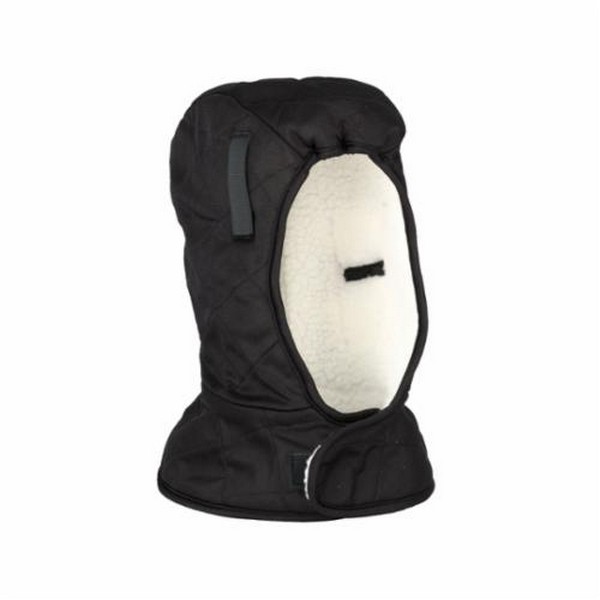 Winter Liner, Shoulder Length, Series: 6952, Specifications: Elastic Closure, Quilted Nylon/Polyester Sherpa, Black