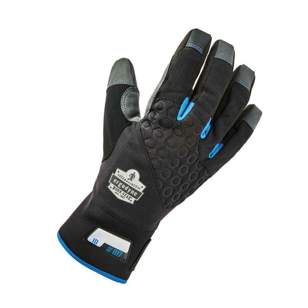 Winter Work Gloves, Thermal, Series: 817, Utility Glove Type, S, Rugged AX Suede™ Palm, Neoprene/Rugged AX Suede™, Black, Touchscreen Thumb/Index Finger, 3M™ Thinsulate™, Hook and Loop Cuff, Hook and Loop Closure, 7 to 8 in Length, Resists: Weather