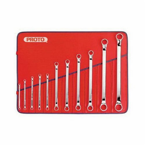 Wrench Set, Box End, Metric System of Measurement, 6 x 7 to 30 x 32 mm, 11 Piece, For Use With: 4, 6 and 12 Point Fastener, 12 Point, Offset, Full Polished