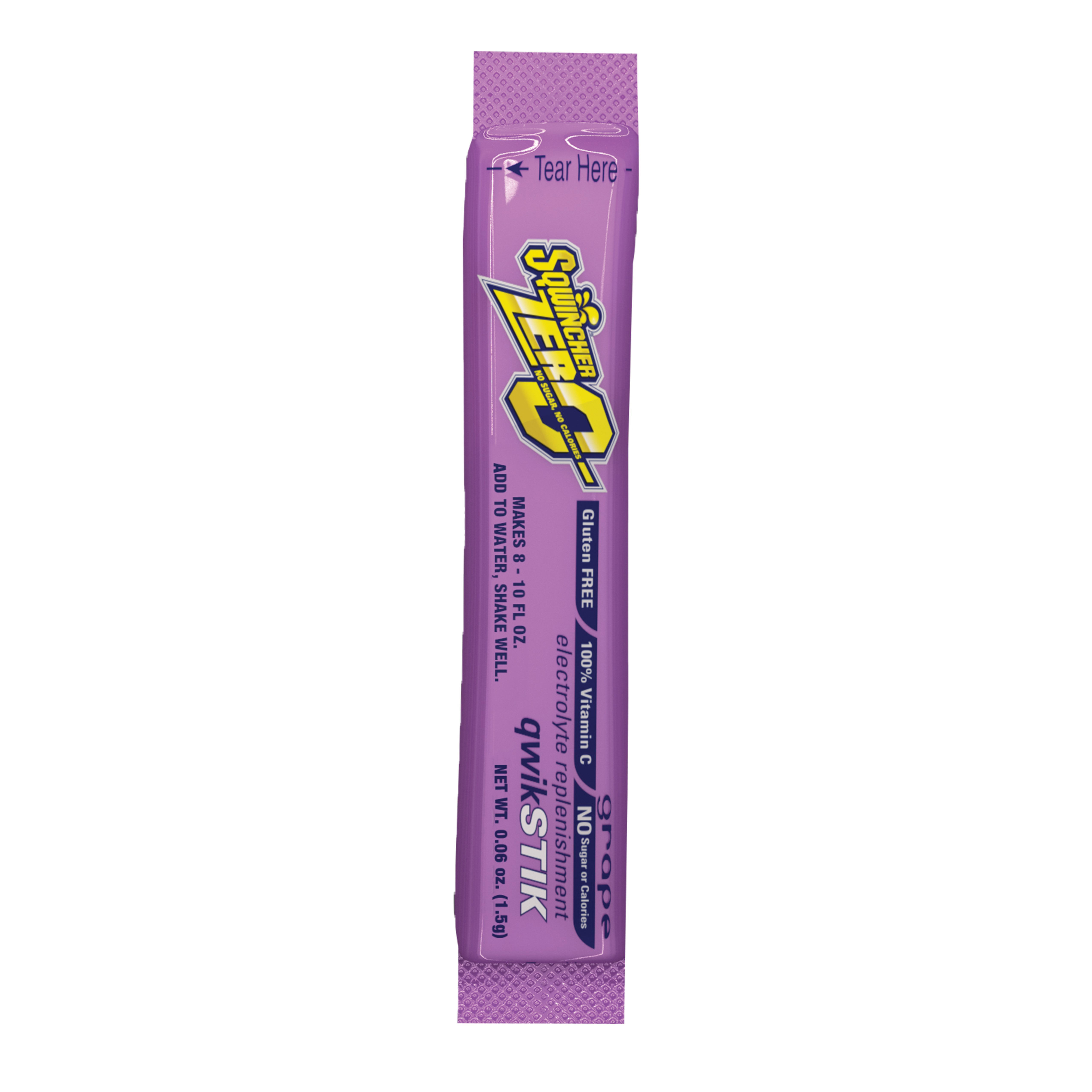 ZERO Single Serve Sports Drink Mix, 0.06 Ounce Pack, 10 Ounce Yield, Powder Form, Grape, 500/Case